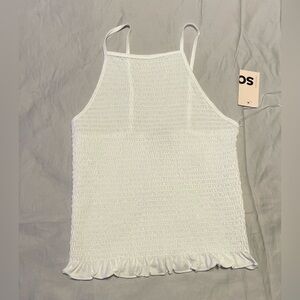 Women’s Smocked High Neck Tank - SO - Size Medium
